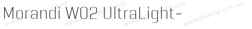 Morandi W02 UltraLight字体转换